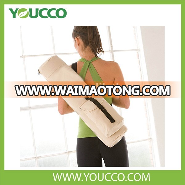 Full Zip Cargo Pocket Yoga Mat Sling Gym Bags